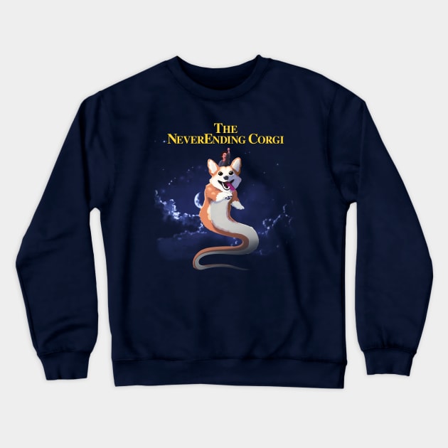 The NeverEnding Corgi Crewneck Sweatshirt by RelwotWerdna